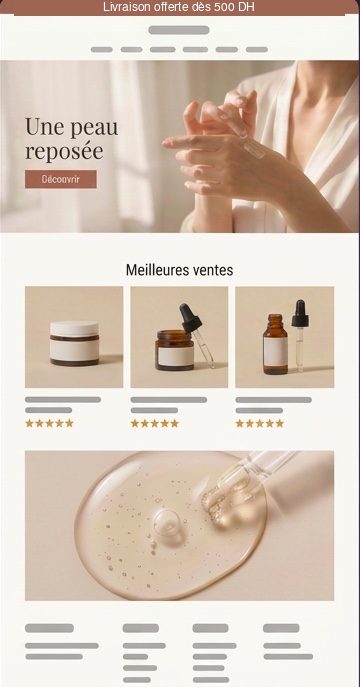 Boutique construite avec Shopiwize